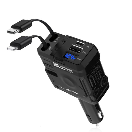 Cargador de coche para teléfono 4 en 1 Importado Premium