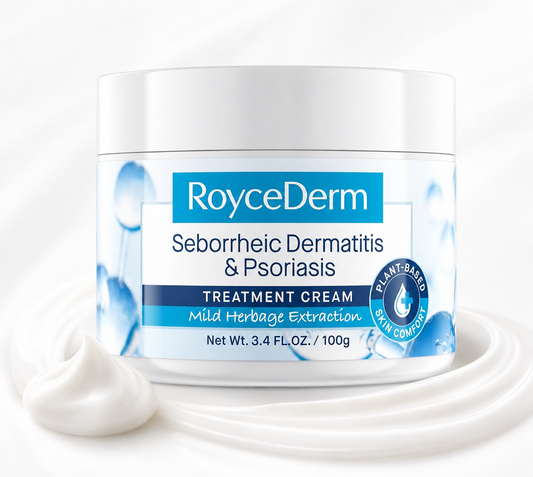 RoyceDerm™ Crema Dermatitis Seborreica & Psoriasis 100g — Alivio de Picazón, Descamación y Enrojecimiento