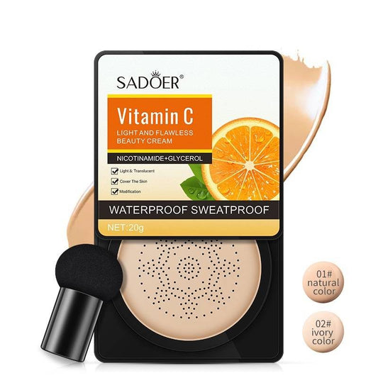 BASE CUSHION HIDRATANTE EFECO MATE CON VITAMINA C IMPORTADO PREMIUM