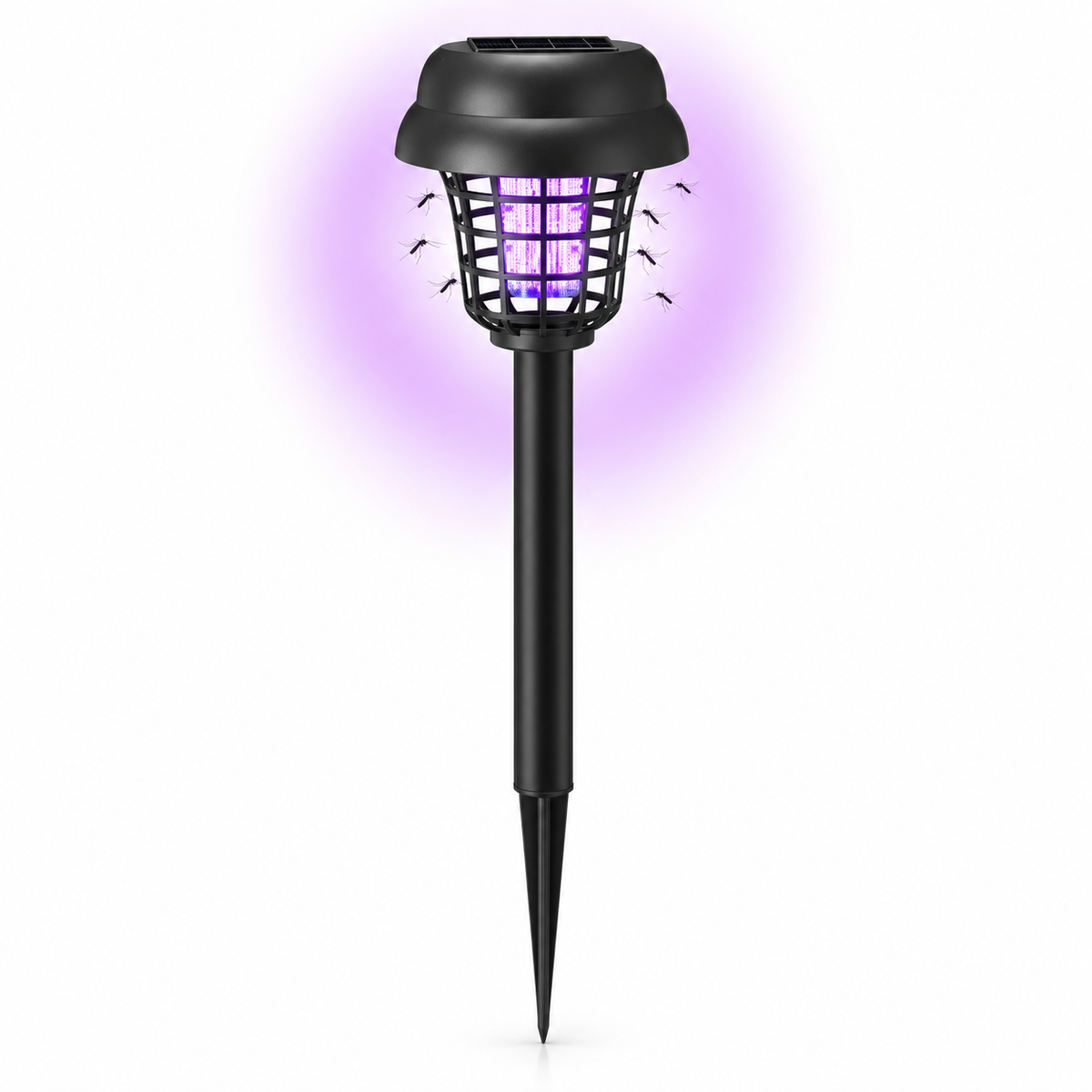 Cocuyo lámpara solar antimosquitos de jardín con luz violeta