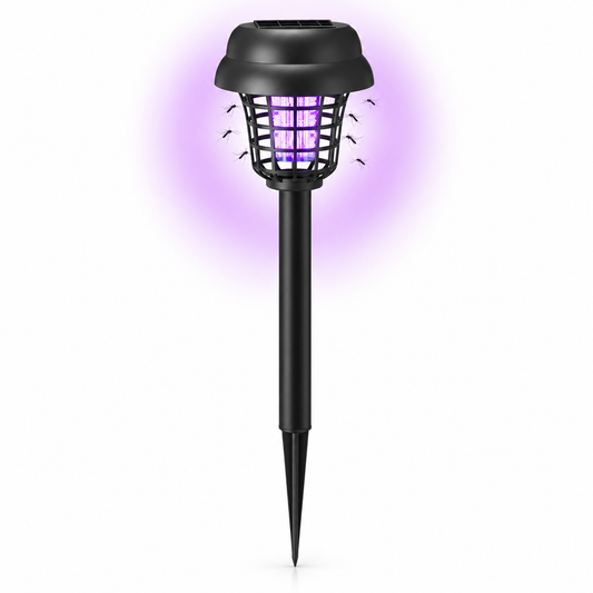 Cocuyo lámpara solar antimosquitos de jardín con luz violeta